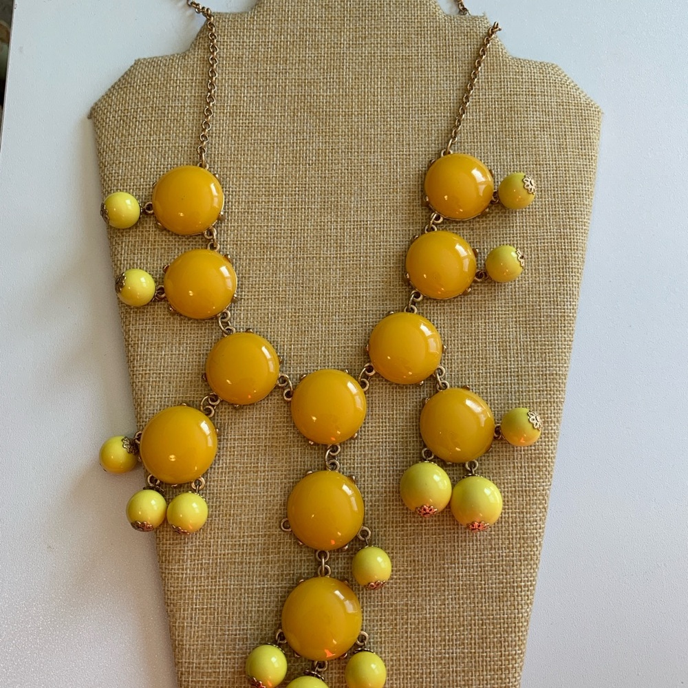 Yellow Statement Necklace